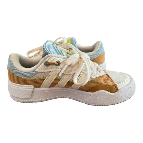 Adidas Originals Rey Galle W Shoes White/Cream/Brown/Blue GX0432 Girls’ Size 5 - Picture 9 of 14